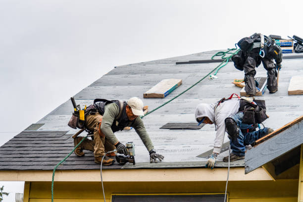 Professional Roofing technician working in Farmington, IL